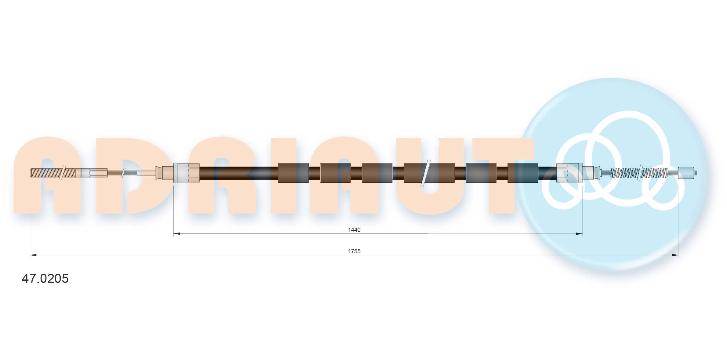 ADRIAUTO Seilzug, Feststellbremse