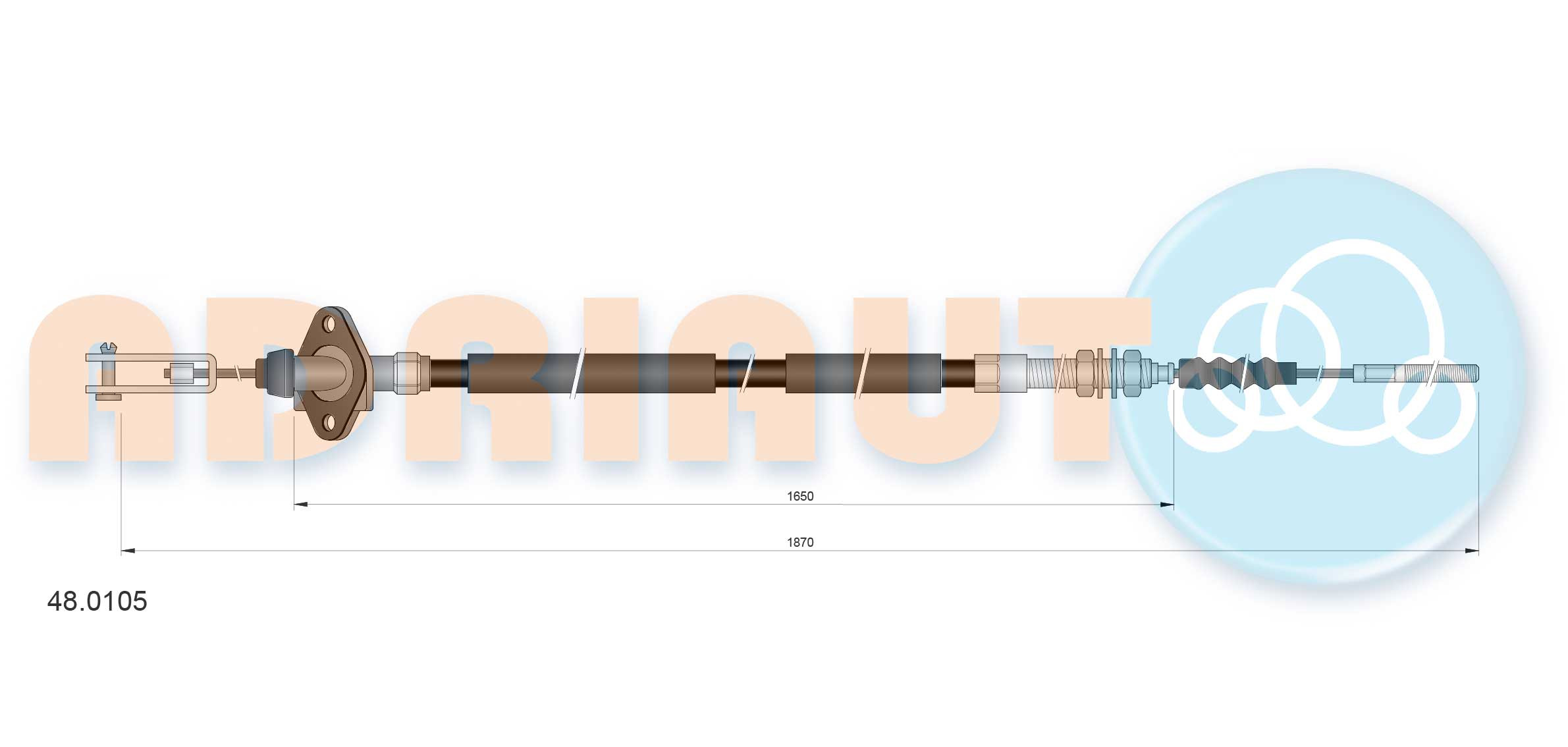 ADRIAUTO Seilzug, Kupplungsbetätigung