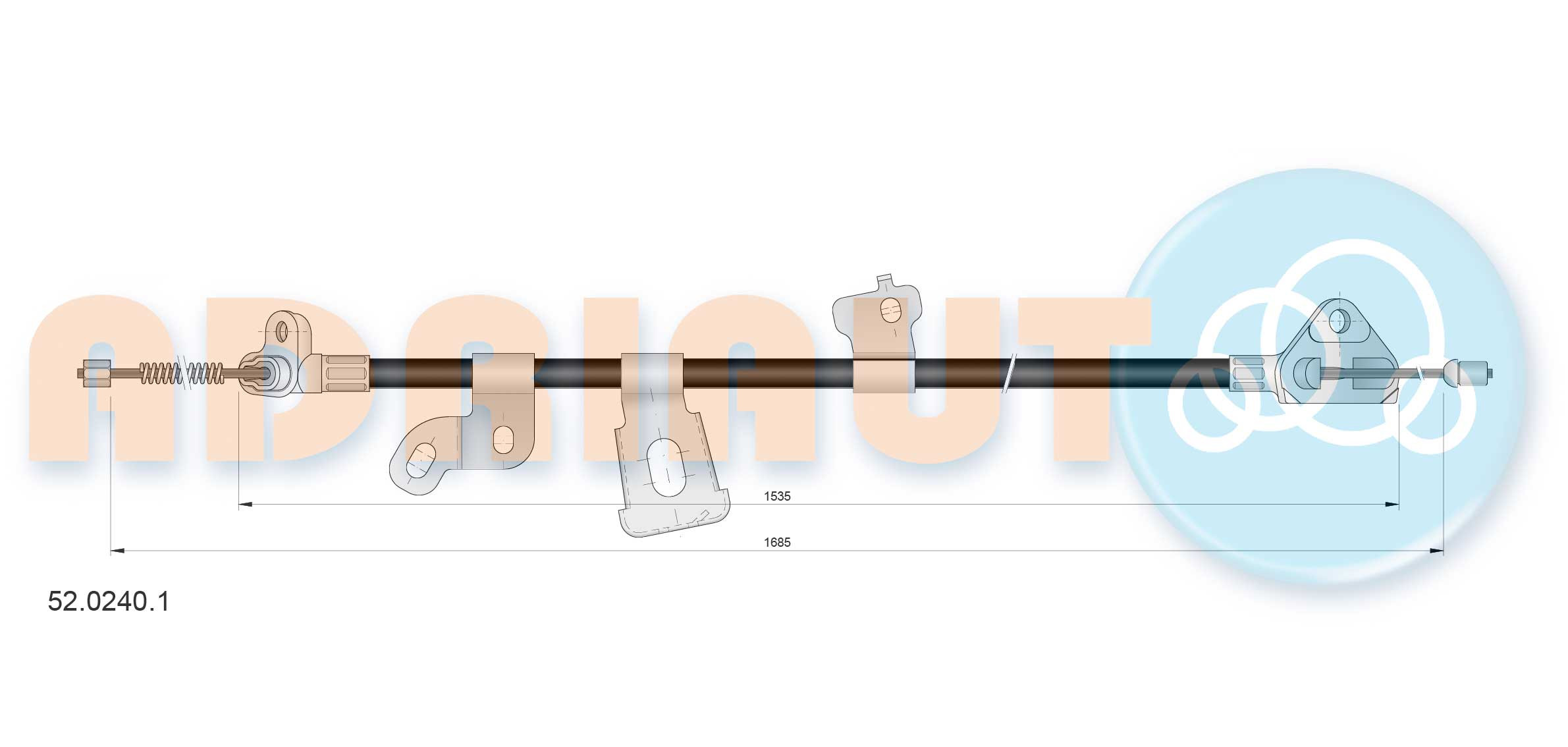 ADRIAUTO Seilzug, Feststellbremse