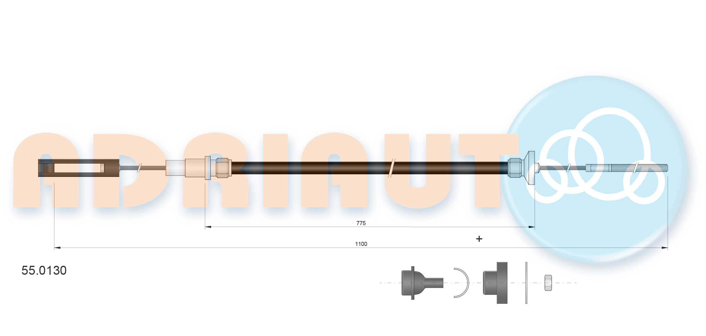 ADRIAUTO Seilzug, Kupplungsbetätigung
