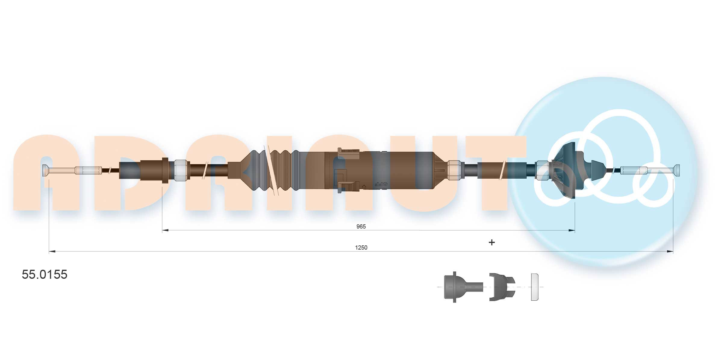 ADRIAUTO Seilzug, Kupplungsbetätigung