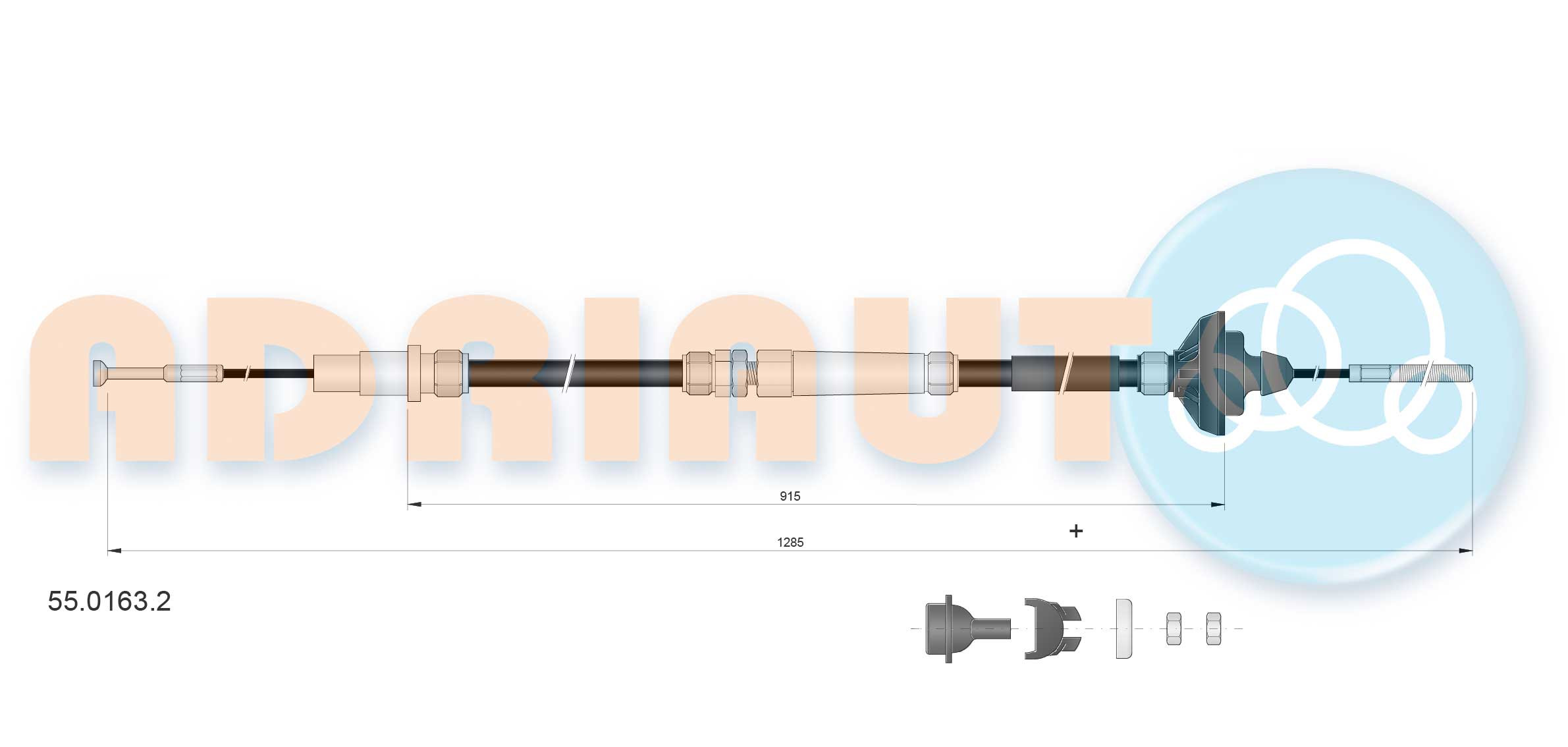 ADRIAUTO Seilzug, Kupplungsbetätigung