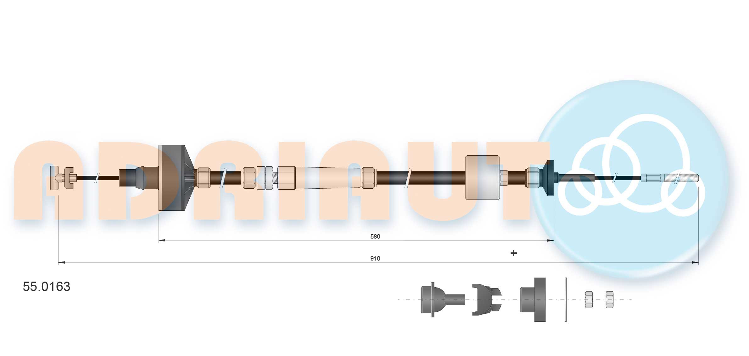 ADRIAUTO Seilzug, Kupplungsbetätigung