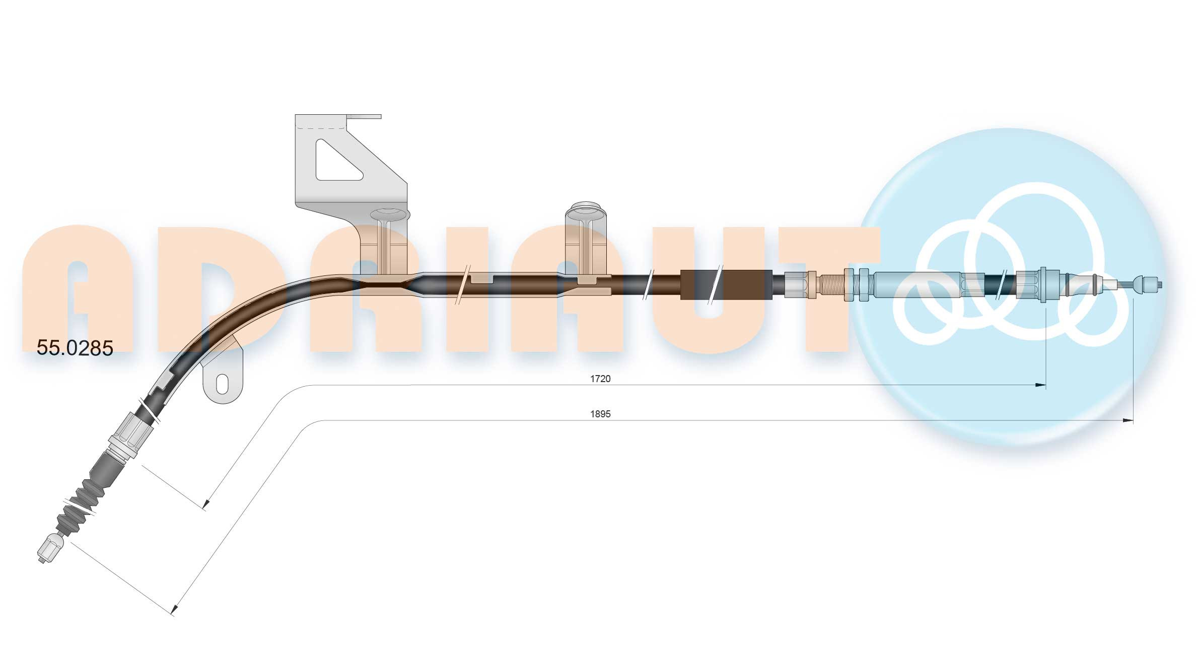 ADRIAUTO Seilzug, Feststellbremse