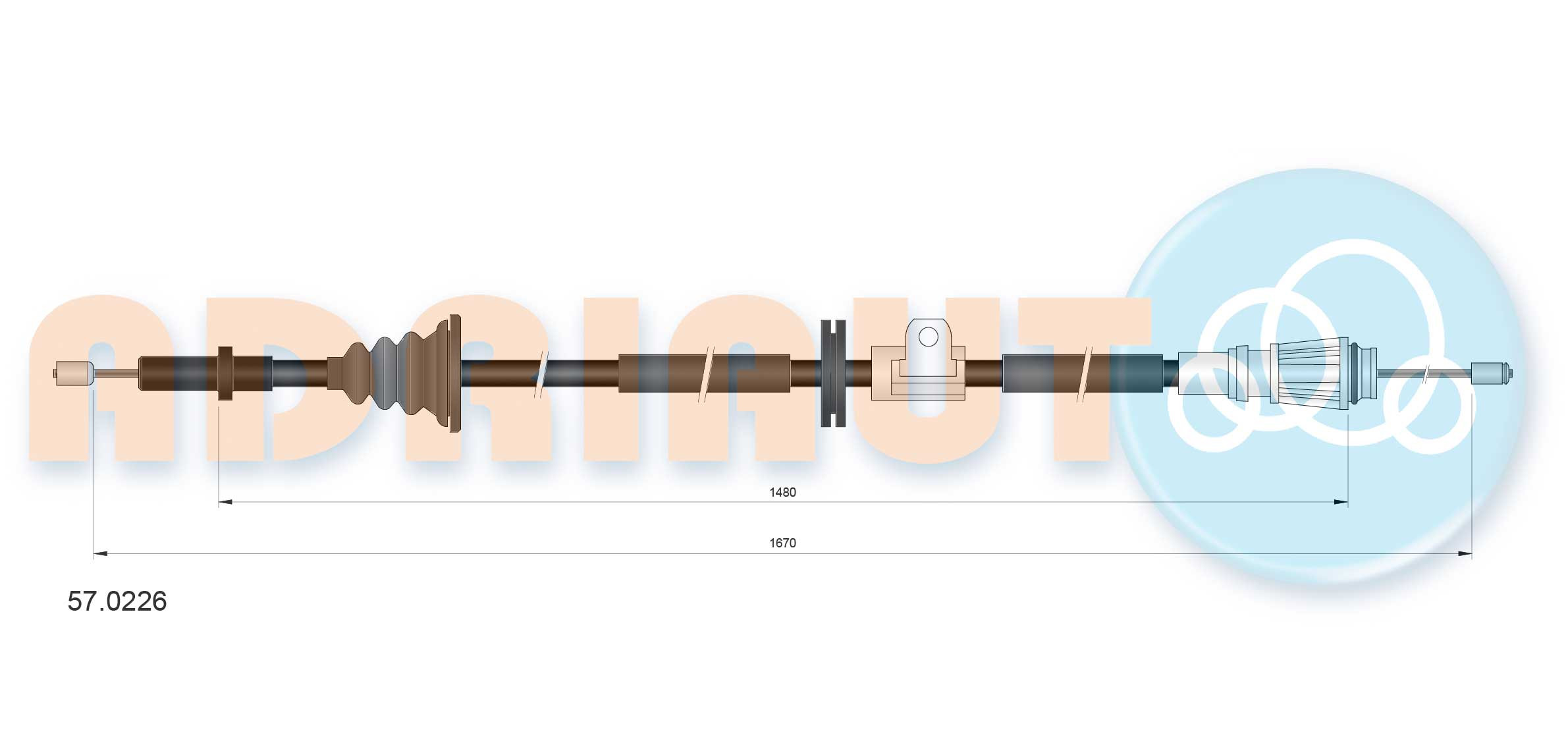 ADRIAUTO Seilzug, Feststellbremse