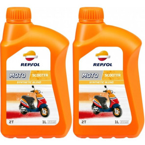 Repsol Motorrad Motoröl MOTO SCOOTER 2T 1 Liter 2x 1l = 2 Liter