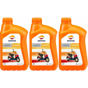 Repsol Motorrad Motoröl MOTO SCOOTER 2T 1 Liter 3x 1l = 3 Liter