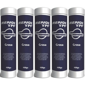 Repsol Schmierfett GRASA MOLIBGRAS EP 2 Fett Kartusche 5x 400 Gramm