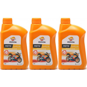 Repsol Motorrad Motoröl MOTO COMPETICION 2T 1 Liter 3x 1l = 3 Liter