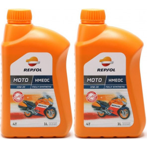 Repsol Motorrad Motoröl MOTO HMEOC 4T 10W30 1 Liter 2x 1l = 2 Liter