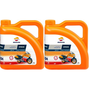 Repsol Motorrad Motoröl MOTO HMEOC 4T 10W30 2x 4l = 8 Liter