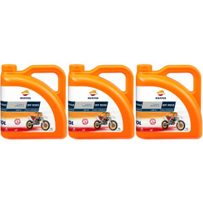 Repsol Motorrad Motoröl MOTO OFF ROAD 4T 10W40 3x 4l = 12 Liter