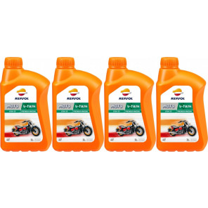 Repsol Motorrad Motoröl MOTO V-TWIN 4T 20W50 1 Liter 4x 1l = 4 Liter