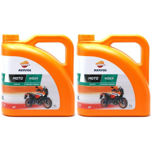 Repsol Motorrad Motoröl MOTO RIDER 4T 15W50 2x 4l = 8 Liter