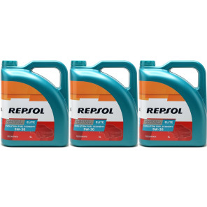 Repsol Motoröl ELITE EVOLUTION F. ECONOMY 5W30 3x 5 = 15 Liter