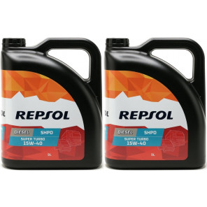 Repsol LKW/ NKW Motoröl SUPER TURBO DIESEL SHPD 15W40 2x 5 = 10 Liter