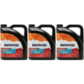 Repsol LKW/ NKW Motoröl SUPER TURBO DIESEL SHPD 15W40 3x 5 = 15 Liter