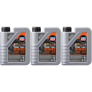 Liqui Moly 21210 Top Tec 6300 0W-20 3x 1l = 3 Liter