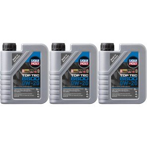 Liqui Moly 21440 Top Tec 6600 0W-20 3x 1l = 3 Liter