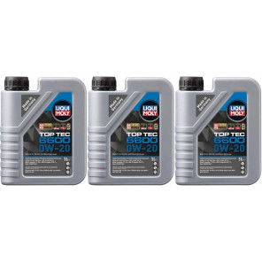 Liqui Moly 21440 Top Tec 6600 0W-20 3x 1l = 3 Liter