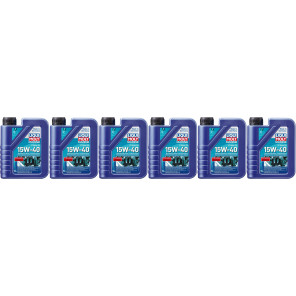 Liqui Moly 25015 Marine 4T Motor Oil 15W-40 6x 1l = 6 Liter