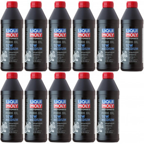 Liqui Moly 2715 Motorbike Fork Oil 10W medium Gabelöl 11x 1l = 11 Liter