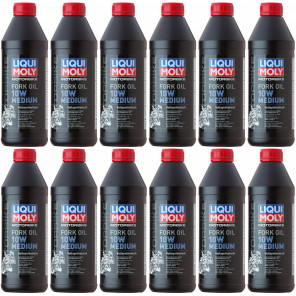Liqui Moly 2715 Motorbike Fork Oil 10W medium Gabelöl 12x 1l = 12 Liter
