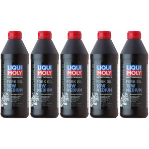 Liqui Moly 2715 Motorbike Fork Oil 10W medium Gabelöl 5x 1l = 5 Liter