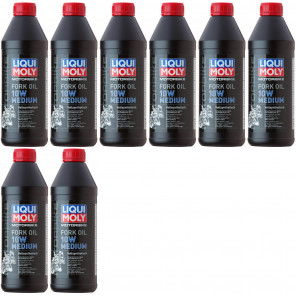 Liqui Moly 2715 Motorbike Fork Oil 10W medium Gabelöl 8x 1l = 8 Liter