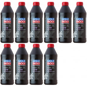 Liqui Moly 2719 Motorbike Fork Oil 7,5W medium/light Gabelöl 10x 1l = 10 Liter