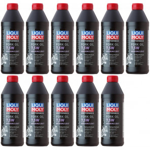 Liqui Moly 2719 Motorbike Fork Oil 7,5W medium/light Gabelöl 11x 1l = 11 Liter