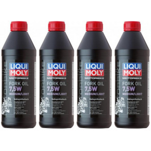 Liqui Moly 2719 Motorbike Fork Oil 7,5W medium/light Gabelöl 4x 1l = 4 Liter