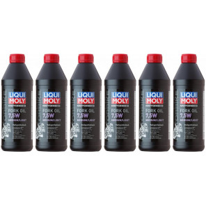 Liqui Moly 2719 Motorbike Fork Oil 7,5W medium/light Gabelöl 6x 1l = 6 Liter