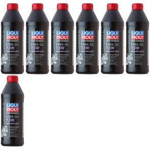 Liqui Moly 2719 Motorbike Fork Oil 7,5W medium/light Gabelöl 7x 1l = 7 Liter