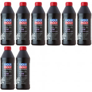 Liqui Moly 2719 Motorbike Fork Oil 7,5W medium/light Gabelöl 8x 1l = 8 Liter