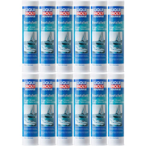 Liqui Moly 25043 Marine Bootsfett Fett Kartusche 12x 400 Gramm