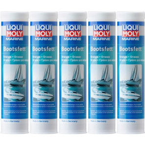 Liqui Moly 25043 Marine Bootsfett Fett Kartusche 5x 400 Gramm