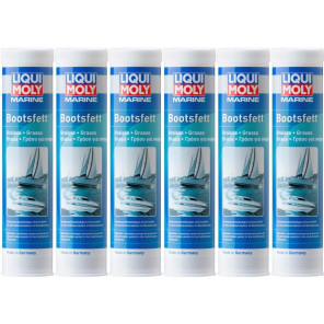 Liqui Moly 25043 Marine Bootsfett Fett Kartusche 6x 400 Gramm