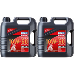 Liqui Moly 3052 Motorbike 4T Synth 10W-50 Offroad Race 2x 4l = 8 Liter