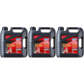 Liqui Moly 3052 Motorbike 4T Synth 10W-50 Offroad Race 3x 4l = 12 Liter