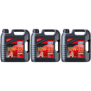 Liqui Moly 3054 Motorbike 4T Synth 10W-60 Offroad Race 3x 4l = 12 Liter