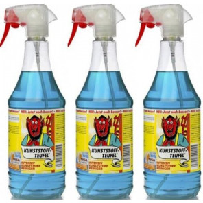 Tuga Chemie Kunststoff-Teufel (Entfernt fast alles auf Kunststoff) 3x1l=3 Liter