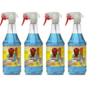 Tuga Chemie Kunststoff-Teufel (Entfernt fast alles auf Kunststoff) 4x1l=4 Liter