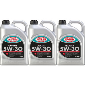 Meguin megol 6567 Motoröl Quality SAE 5W-30 3x 5 = 15 Liter