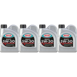 Meguin megol 6566 Motoröl Quality SAE 5W-30 4x 1l = 4 Liter