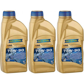 RAVENOL VSG SAE 75W-90 Vollsynth. API GL-4/GL-5 1 Liter 3x 1l = 3 Liter