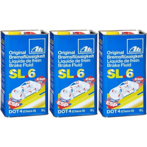 ATE Original Bremsflüssigkeit SL.6 DOT 4 - 3x 5 = 15 Liter