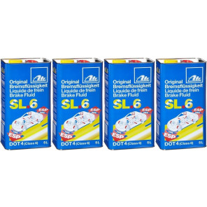 ATE Original Bremsflüssigkeit SL.6 DOT 4 - 4x 5 = 20 Liter