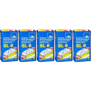 ATE Original Bremsflüssigkeit SL.6 DOT 4 - 5x 5 = 25 Liter
