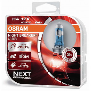 Osram H4 NIGHT BREAKER® LASER Next Generation 12V 60/55W P43t Duobox